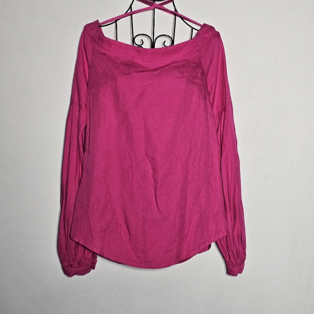 Elegant Pink Off The Shoulder Top Nwt Size Small 2